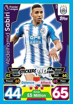 Figurina Abdelhamid Sabiri - English Premier League 2017-2018. Match Attax Extra - Topps