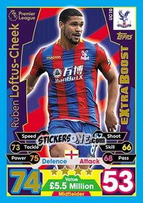Sticker Ruben Loftus-Cheek - English Premier League 2017-2018. Match Attax Extra - Topps