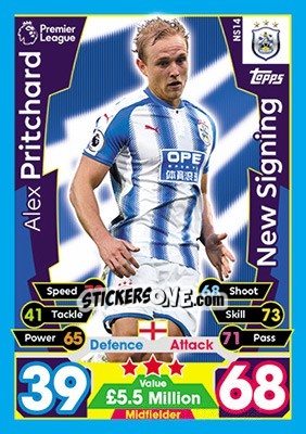 Cromo Alex Pritchard - English Premier League 2017-2018. Match Attax Extra - Topps