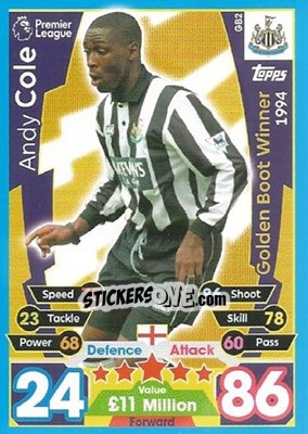 Sticker Andy Cole