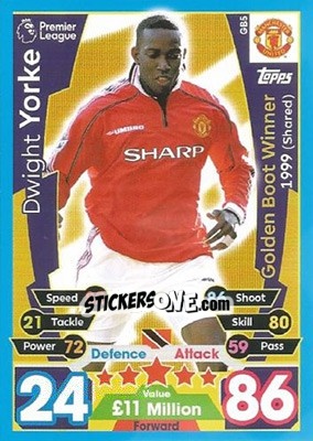 Figurina Dwight Yorke - English Premier League 2017-2018. Match Attax Extra - Topps