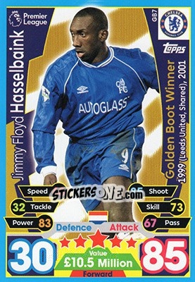 Cromo Jimmy Floyd Hasselbaink - English Premier League 2017-2018. Match Attax Extra - Topps