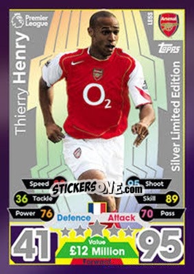 Sticker Thierry Henry - English Premier League 2017-2018. Match Attax Extra - Topps