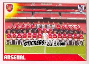 Cromo Arsenal Team - Premier League Inglese 2010-2011 - Topps