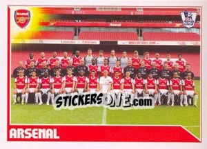 Sticker Arsenal Team - Premier League Inglese 2010-2011 n. 24 - Topps