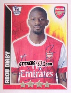Sticker Abou Diaby - Premier League Inglese 2010-2011 - Topps
