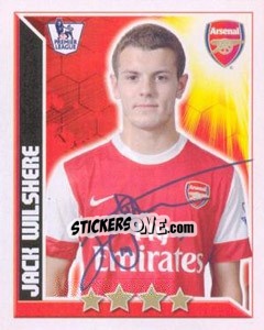 Sticker Jack Wilshere - Premier League Inglese 2010-2011 n. 34 - Topps
