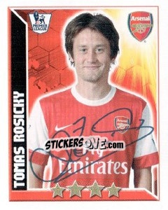 Sticker Tomas Rosicky - Premier League Inglese 2010-2011 n. 36 - Topps