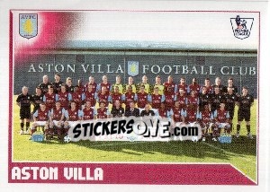 Figurina Aston Villa Team - Premier League Inglese 2010-2011 - Topps