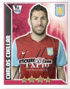 Figurina Carlos Cuellar - Premier League Inglese 2010-2011 n. 46 - Topps