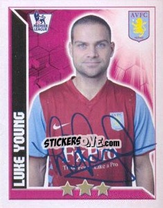 Cromo Luke Young - Premier League Inglese 2010-2011 n. 47 - Topps