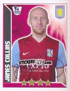 Sticker James Collins - Premier League Inglese 2010-2011 n. 50 - Topps