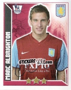 Sticker Marc Albrighton - Premier League Inglese 2010-2011 - Topps