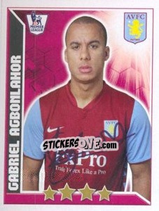 Sticker Gabriel Agbonlahor - Premier League Inglese 2010-2011 n. 58 - Topps