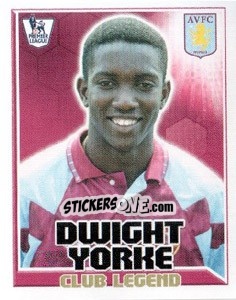Figurina Dwight Yorke - Club Legend - Premier League Inglese 2010-2011 - Topps