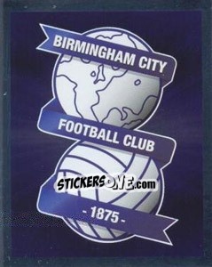 Figurina Birmingham City Logo - Premier League Inglese 2010-2011 - Topps