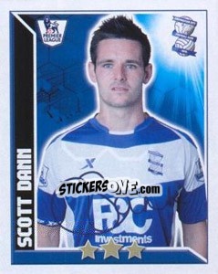 Sticker Scott Dann - Premier League Inglese 2010-2011 n. 66 - Topps