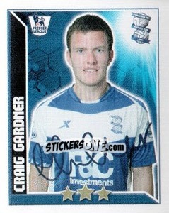 Sticker Craig Gardner - Premier League Inglese 2010-2011 n. 70 - Topps