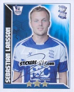 Sticker Sebastian Larsson - Premier League Inglese 2010-2011 n. 73 - Topps
