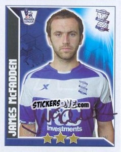 Sticker James McFadden - Premier League Inglese 2010-2011 n. 75 - Topps