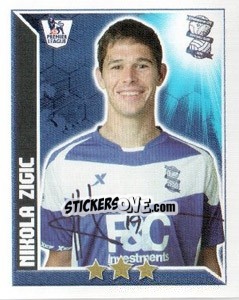 Sticker Nikola Zigic - Premier League Inglese 2010-2011 n. 78 - Topps