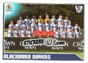 Figurina Blackburn Rovers Team - Premier League Inglese 2010-2011 - Topps
