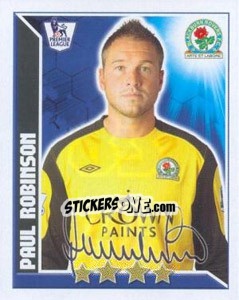 Sticker Paul Robinson - Premier League Inglese 2010-2011 n. 83 - Topps