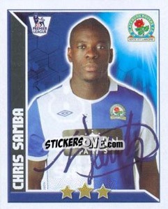 Sticker Christopher Samba - Premier League Inglese 2010-2011 n. 84 - Topps