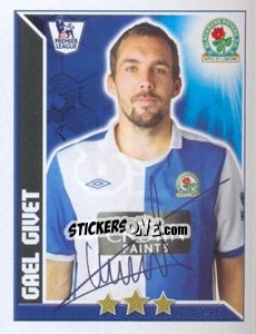 Sticker Gael Givet - Premier League Inglese 2010-2011 n. 85 - Topps