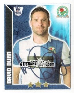Sticker David Dunn - Premier League Inglese 2010-2011 n. 92 - Topps
