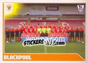 Figurina Blackpool Team - Premier League Inglese 2010-2011 - Topps