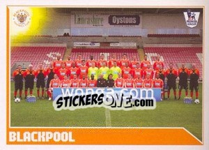 Sticker Blackpool Team - Premier League Inglese 2010-2011 n. 100 - Topps
