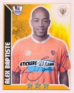 Sticker Alex Baptiste - Premier League Inglese 2010-2011 n. 103 - Topps