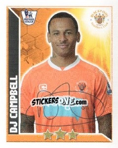 Sticker DJ Campbell - Premier League Inglese 2010-2011 n. 113 - Topps