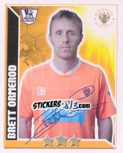 Figurina Brett Ormerod - Premier League Inglese 2010-2011 - Topps