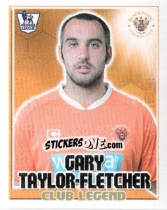 Sticker Gary Taylor-Fletcher - Club Legend - Premier League Inglese 2010-2011 n. 117 - Topps