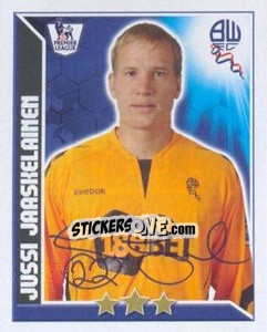 Sticker Jussi Jaaskelainen - Premier League Inglese 2010-2011 - Topps