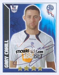 Sticker Gary Cahill - Premier League Inglese 2010-2011 n. 124 - Topps