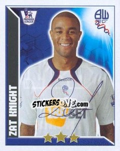 Sticker Zat Knight - Premier League Inglese 2010-2011 - Topps
