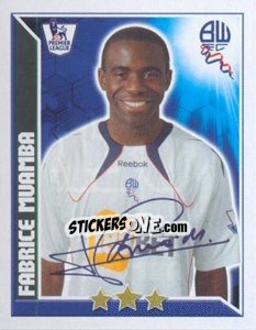 Sticker Fabrice Muamba - Premier League Inglese 2010-2011 n. 130 - Topps