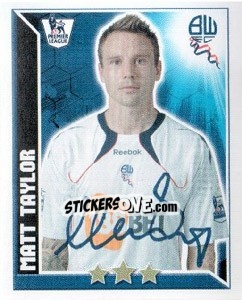 Sticker Matt Taylor - Premier League Inglese 2010-2011 n. 132 - Topps