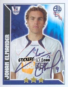 Sticker Johan Elmander - Premier League Inglese 2010-2011 - Topps