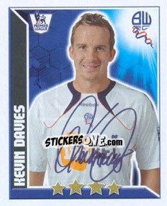 Sticker Kevin Davies - Premier League Inglese 2010-2011 - Topps