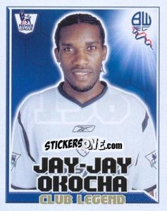 Sticker Jay-Jay Okocha - Club Legend - Premier League Inglese 2010-2011 n. 136 - Topps
