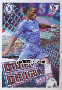 Figurina Didier Drogba - Star Player - Premier League Inglese 2010-2011 - Topps