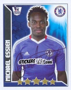 Figurina Michael Essien - Premier League Inglese 2010-2011 - Topps