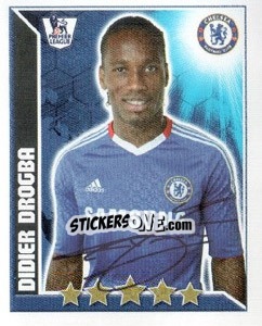 Sticker Didier Drogba - Premier League Inglese 2010-2011 - Topps