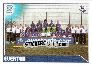 Sticker Everton Team - Premier League Inglese 2010-2011 n. 157 - Topps