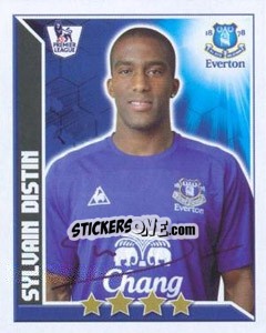 Sticker Sylvain Distin - Premier League Inglese 2010-2011 n. 160 - Topps