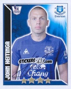 Figurina John Heitinga - Premier League Inglese 2010-2011 - Topps